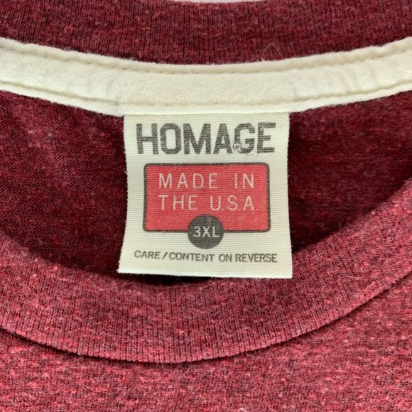 Mike Schmidt Philadelphia Philles MLB Maroon Homage Short Sleeve Shirt Mens 3XL - Picture 4 of 6